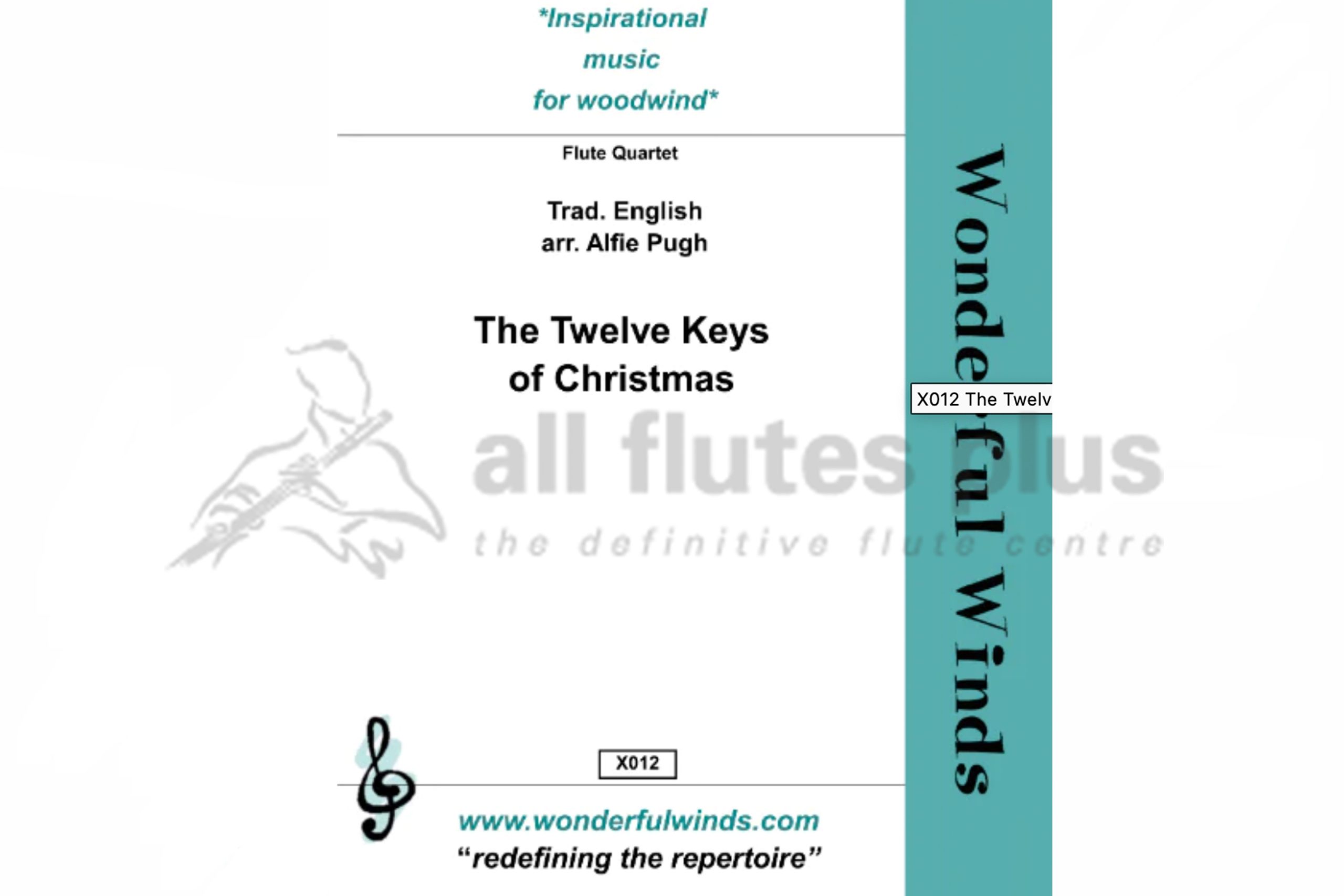 The Twelve Keys of Christmas for Mixed Flute Quartet