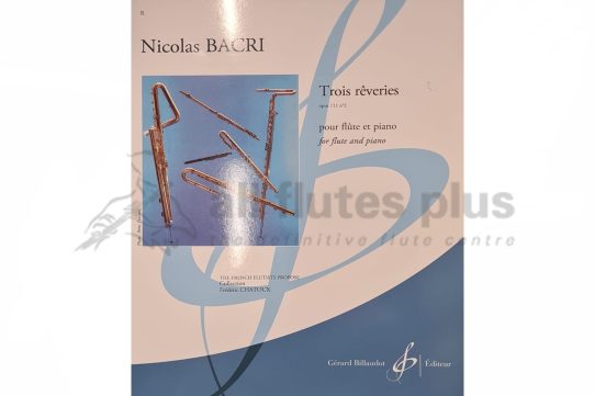 Bacri Trois Reveries Op 111 No 2 for Flute & Piano