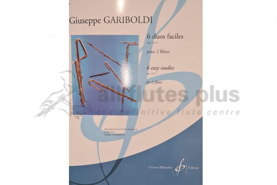 Gariboldi 6 Easy Studies Opus 145-A for 2 Flutes
