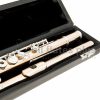 Powell Handmade Conservatory Aurumite 9k B Foot Flute with silver keys Close Up