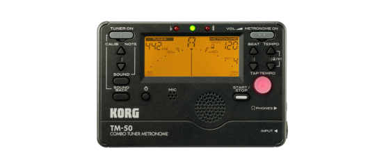 Korg TM-50 Chromatic Combo Tuner Metronome Black